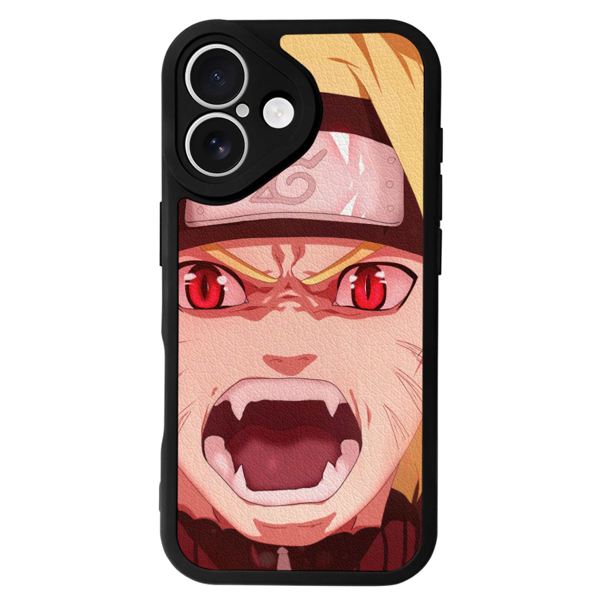 （画像用） NARUTO -ナルト- NARUTO -ナルト- 疾風伝 【iPhone 16シリーズ対応】シリコンスマホケース（レザー調） 材質：シリコン
